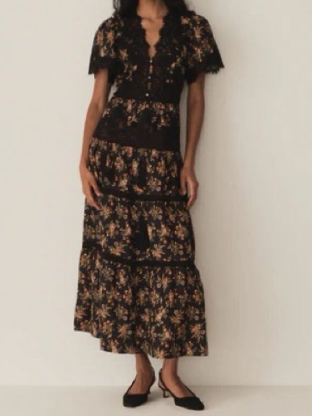 Doen Graciella Dress, Foxglove Floral - Small - Picture 1 of 5